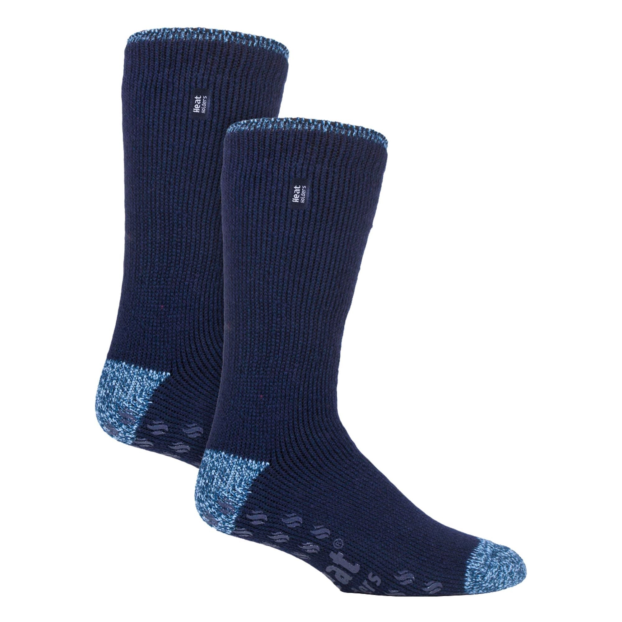 Heat Holders 2 Pair Mens Winter Crew Slipper Socks