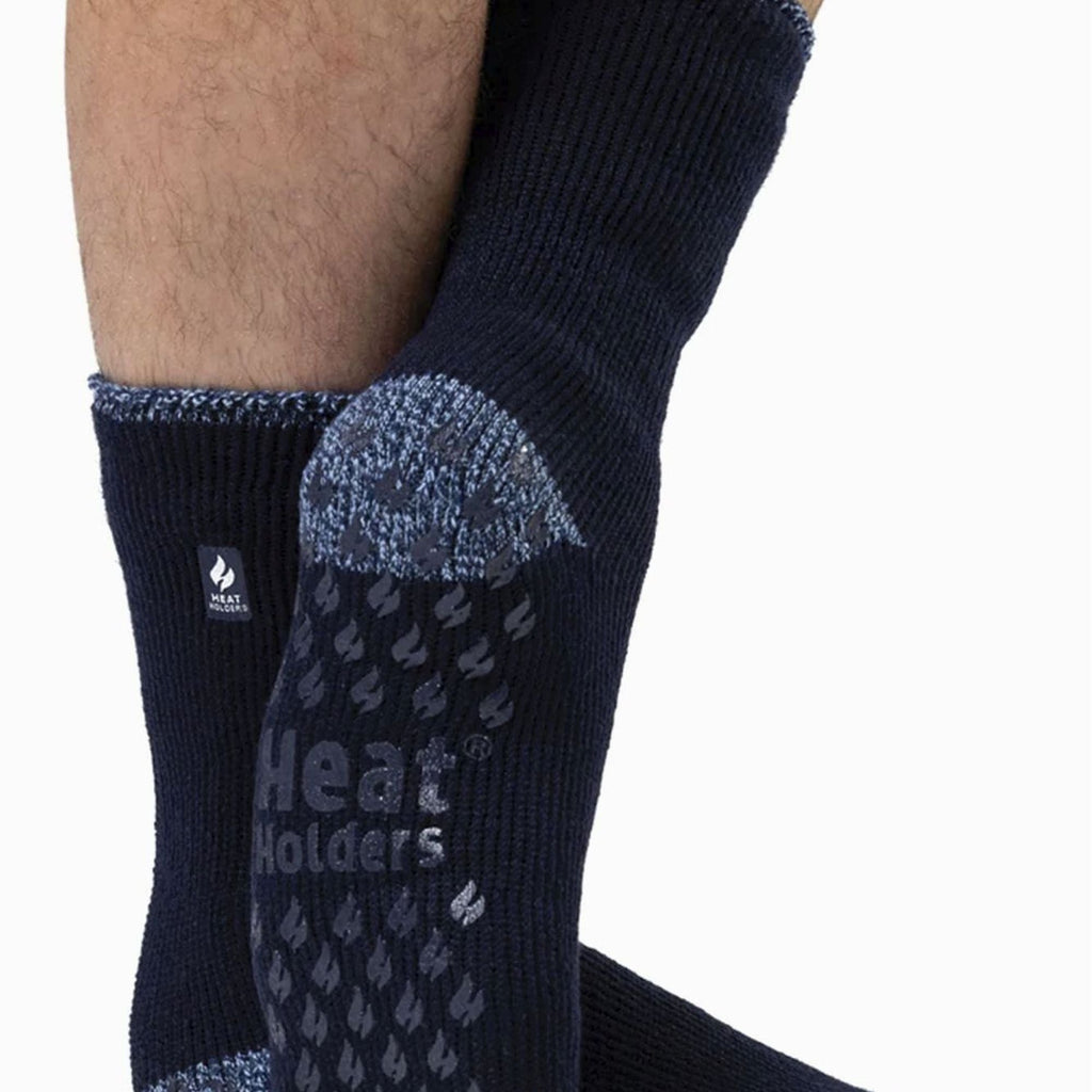 Heat Holders 2 Pair Mens Winter Crew Slipper Socks