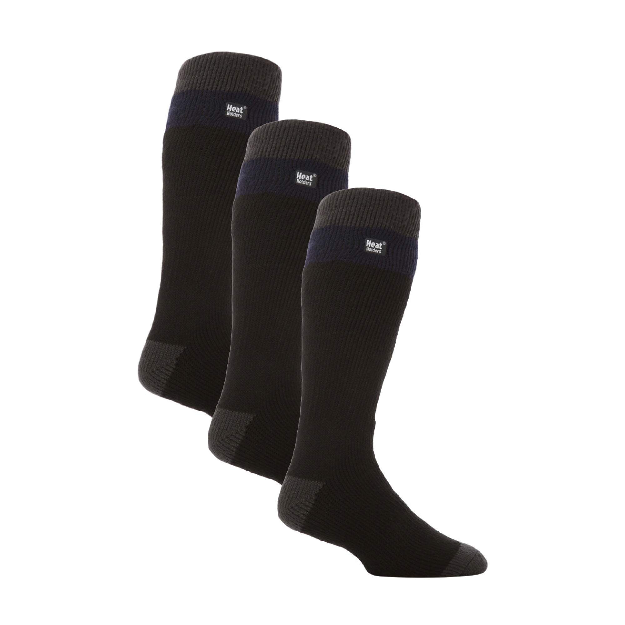 Mens Thermal Striped Ski Socks High Quality Heat Holders Extra Long Socks