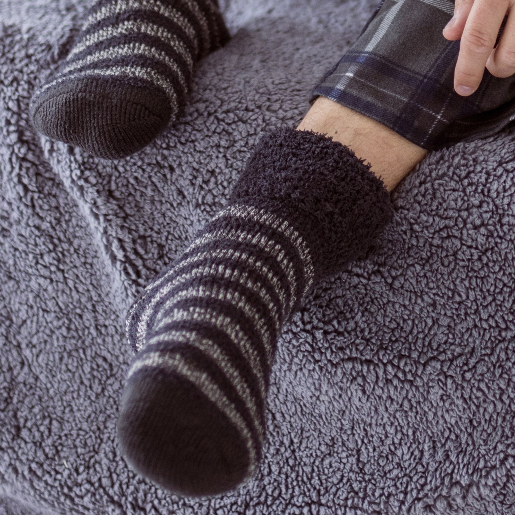 Heat Holders Mens Warm Luxury Fleece Lined Thermal Lounge Bed Socks