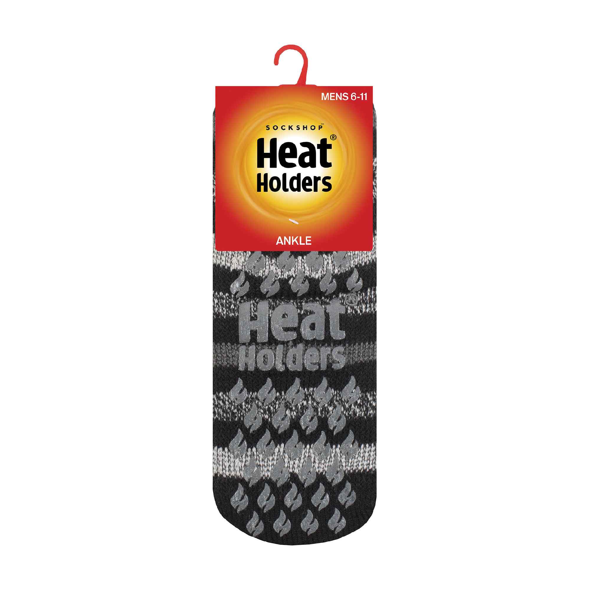 Sock Snob Mens 2.3 TOG Non Slip Low Cut Ankle Thermal Slipper Socks (Multipack Options)