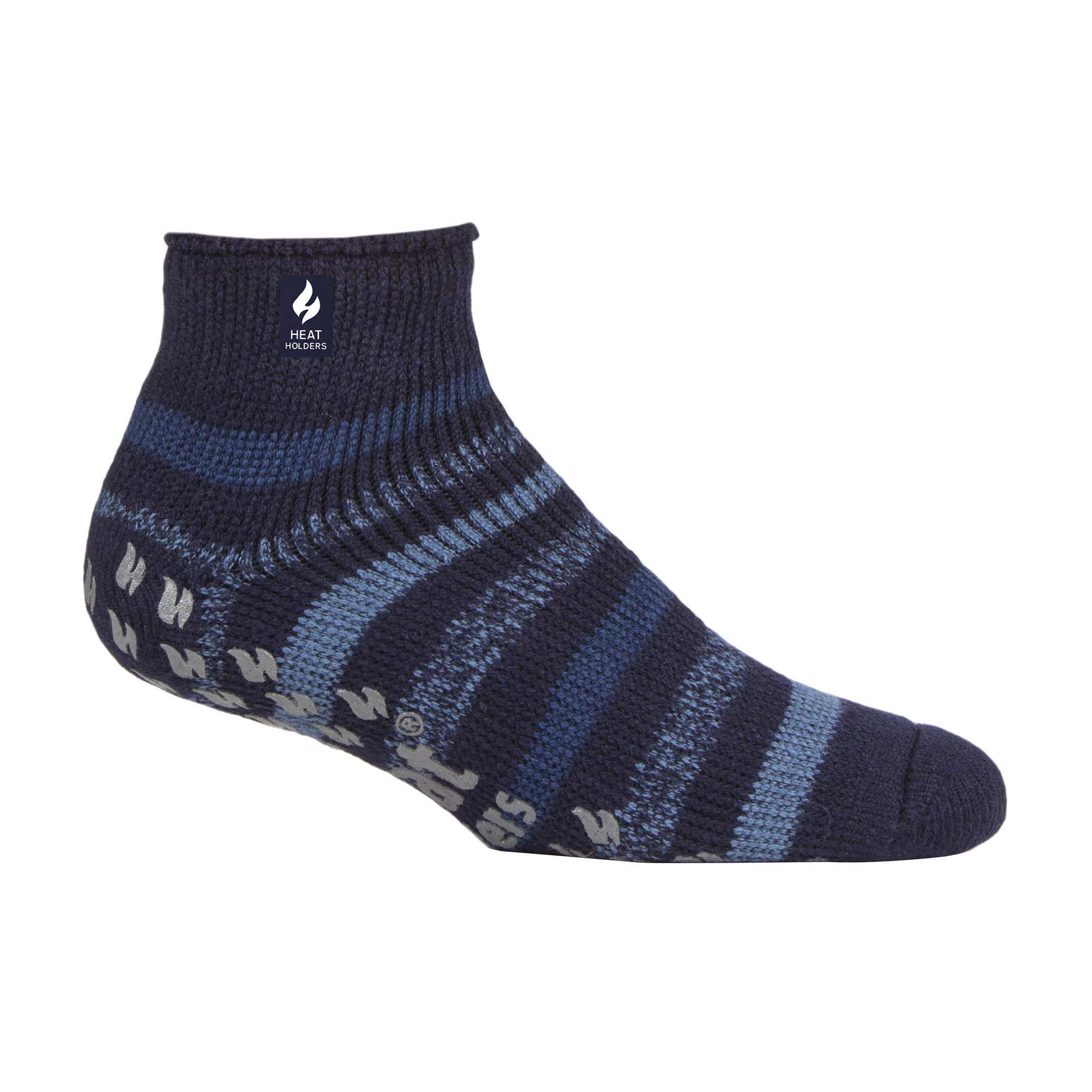 Sock Snob Mens 2.3 TOG Non Slip Low Cut Ankle Thermal Slipper Socks (Multipack Options)