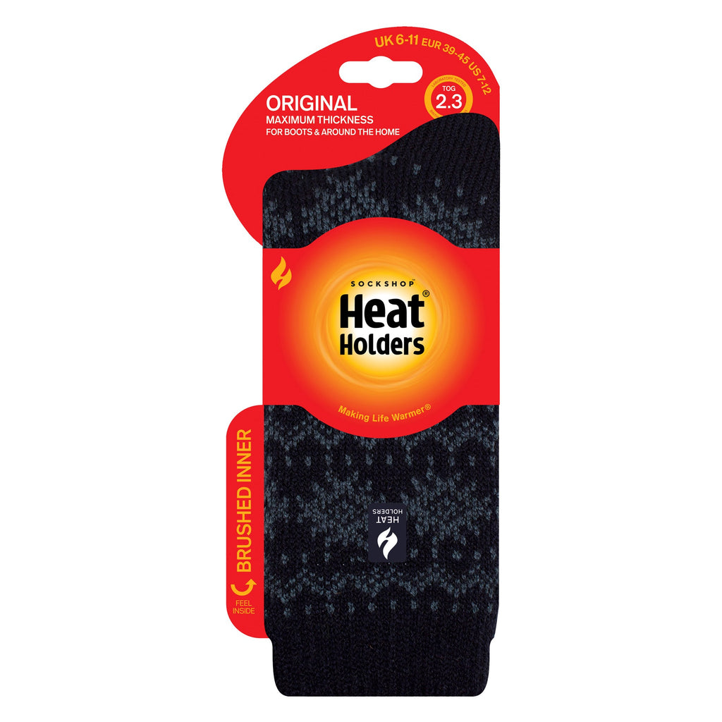 Heat Holders Mens Jacquard Thermal Socks for Winter