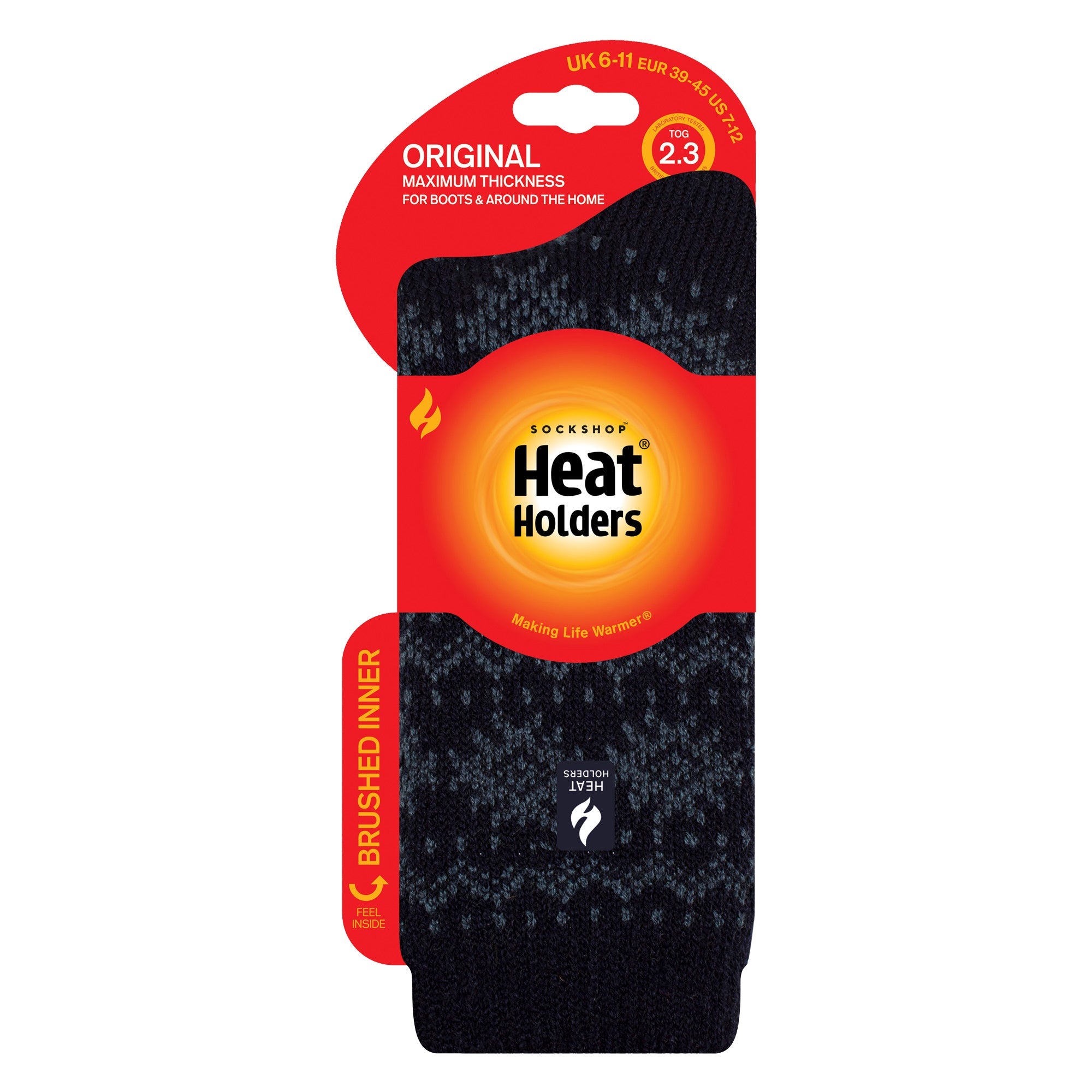 Heat Holders Mens Jacquard Thermal Socks for Winter