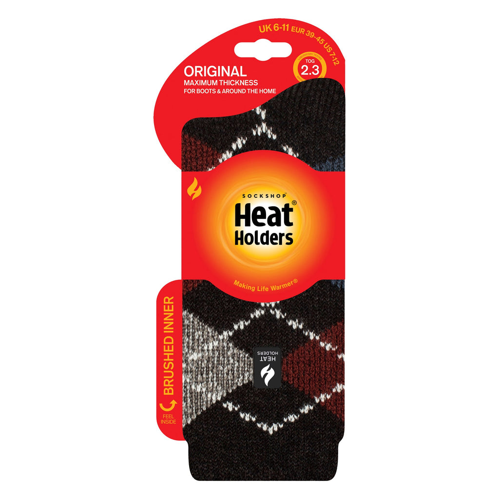 Heat Holders Mens Jacquard Thermal Socks for Winter
