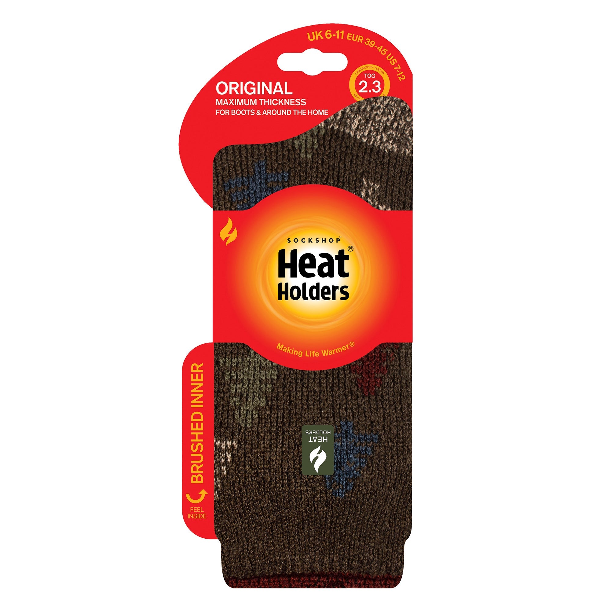 Heat Holders Mens Jacquard Thermal Socks for Winter
