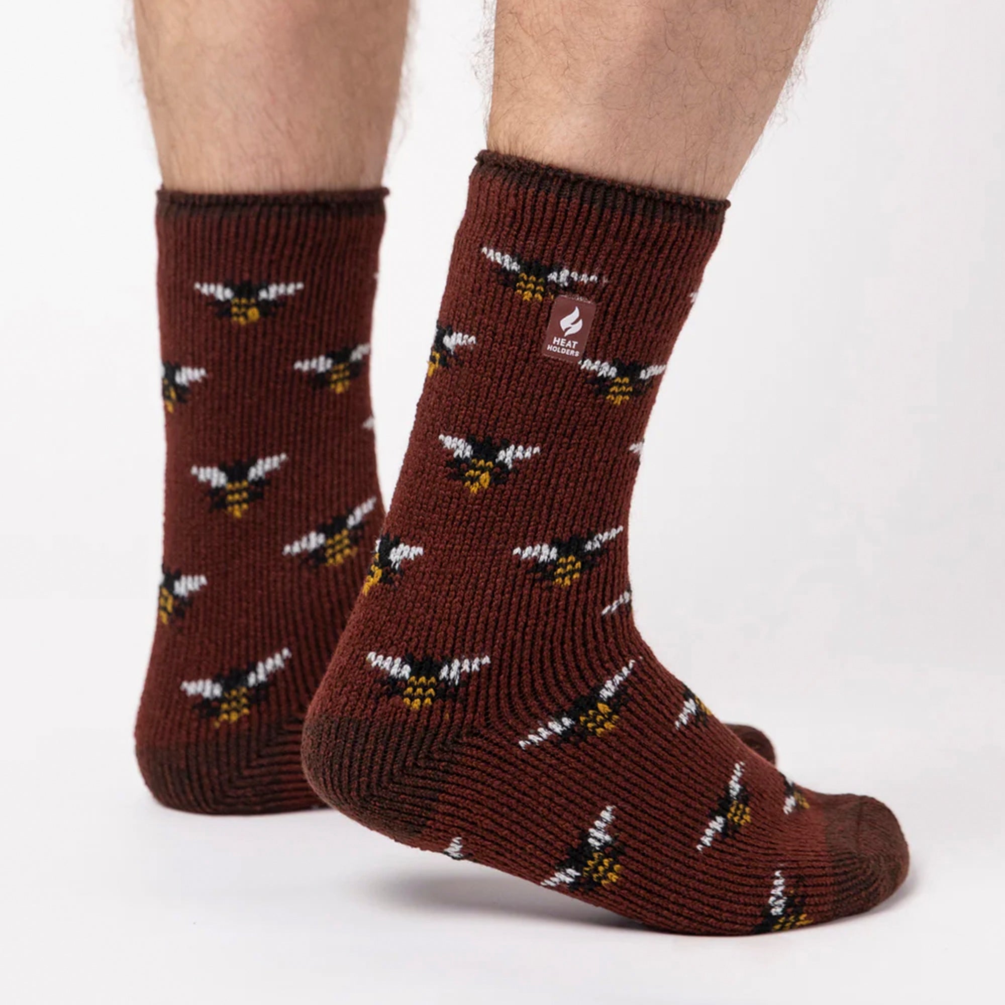 Heat Holders Mens Jacquard Thermal Socks for Winter