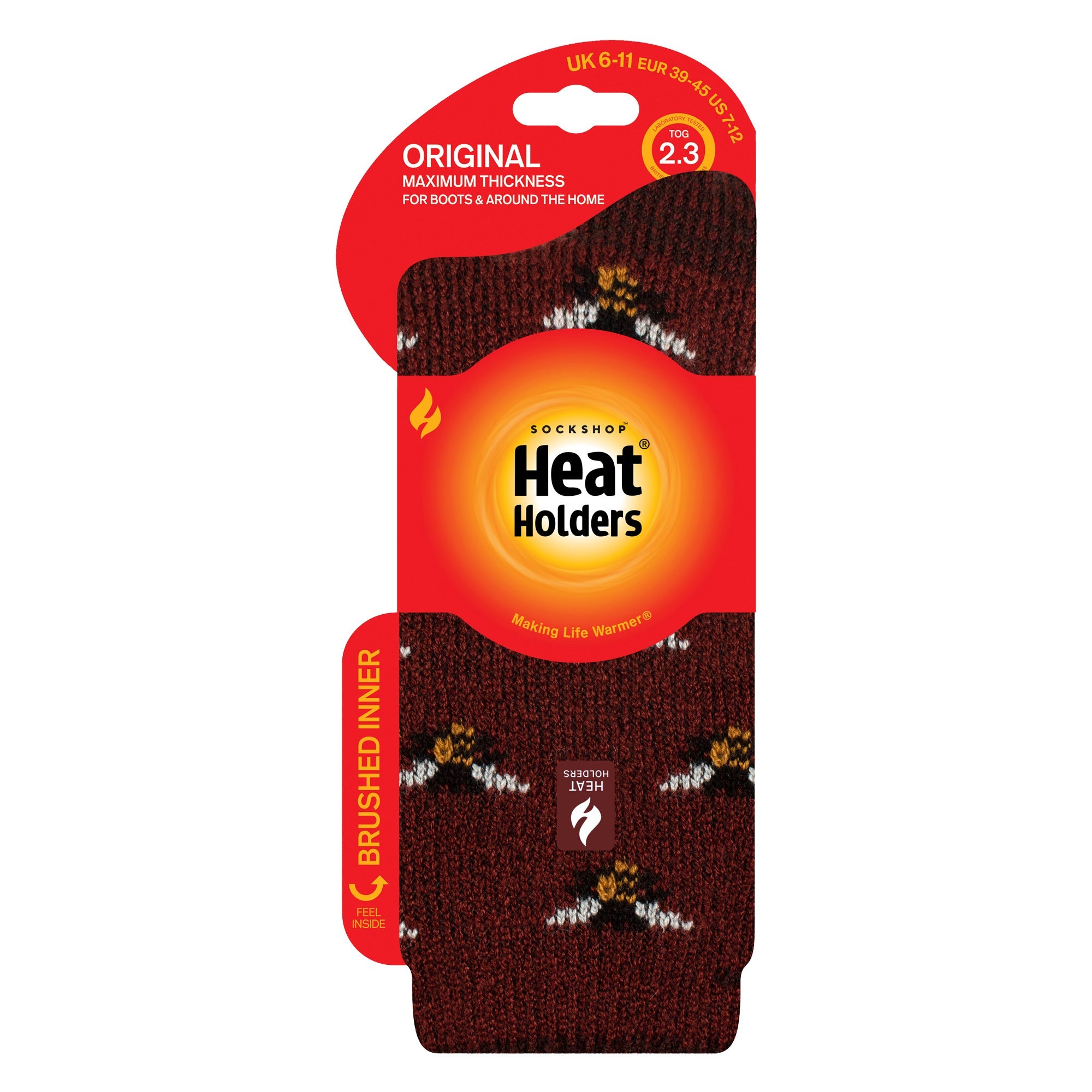 Heat Holders Mens Jacquard Thermal Socks for Winter
