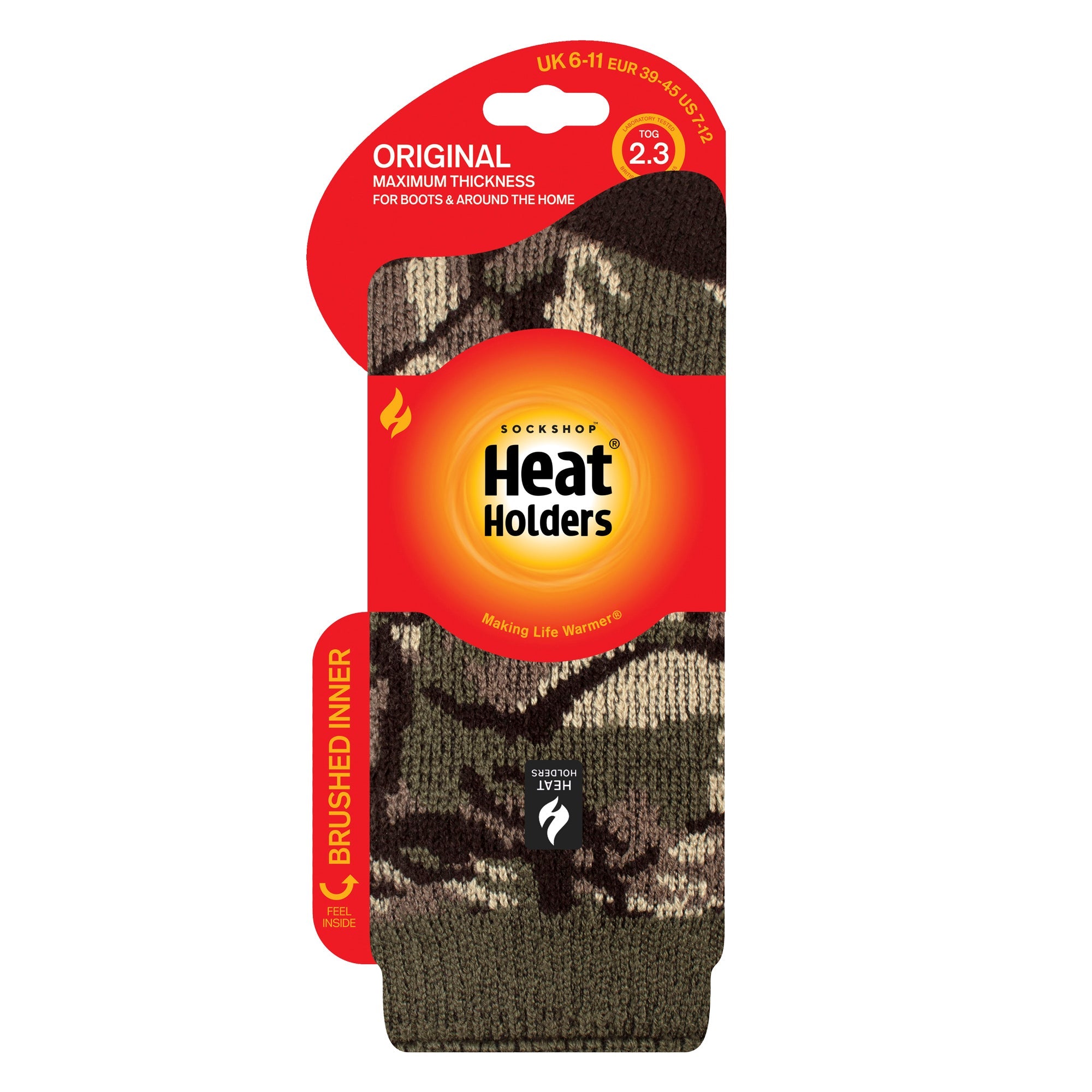 Heat Holders Mens Jacquard Thermal Socks for Winter