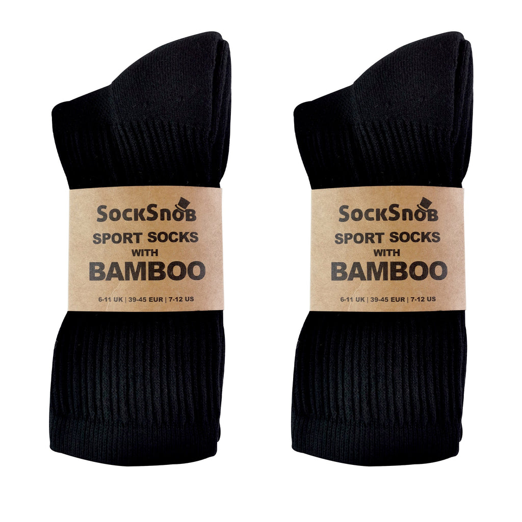 Sock Snob Mens Bamboo / Organic Cotton Running Sport Socks Multipack Options