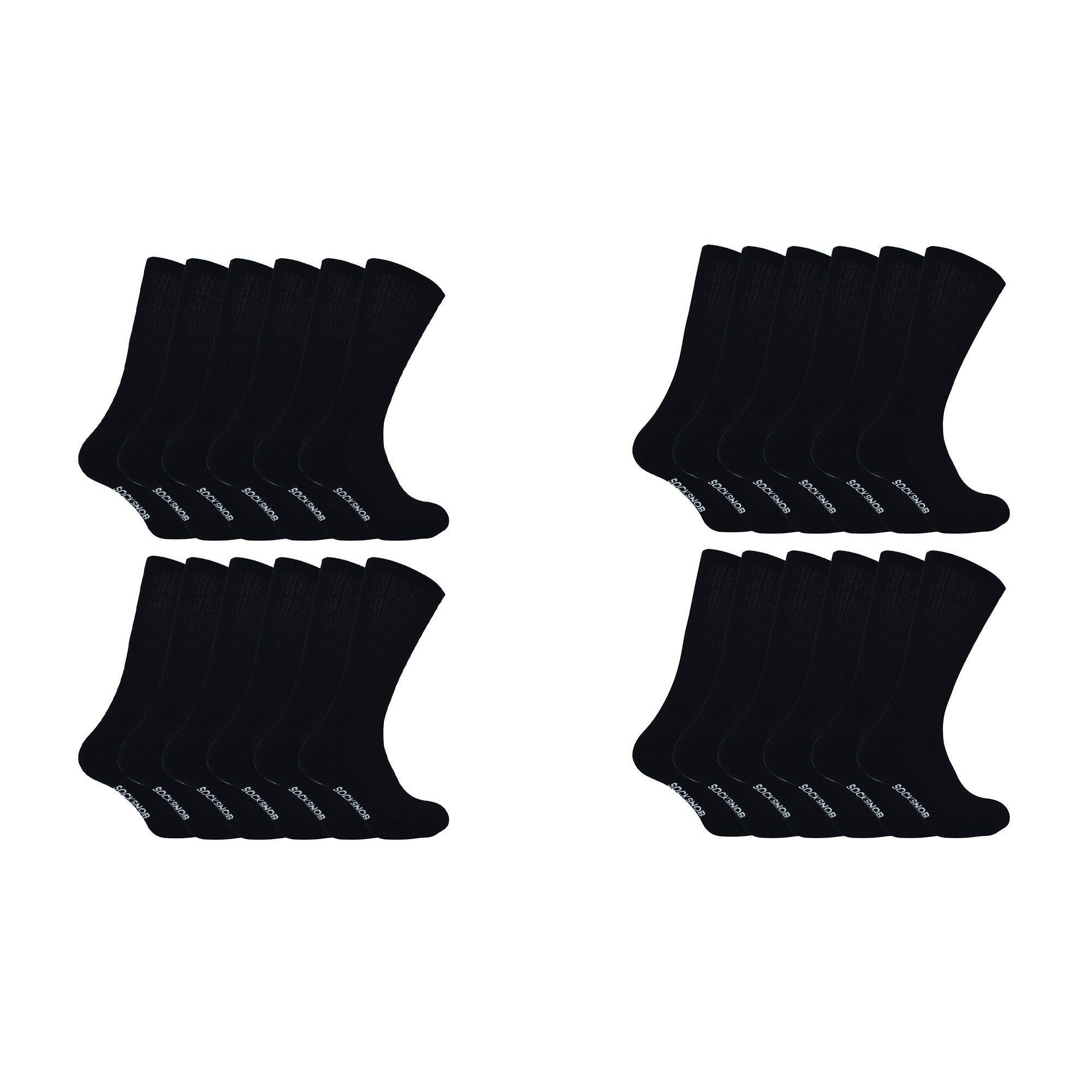 Sock Snob Mens Bamboo / Organic Cotton Running Sport Socks Multipack Options