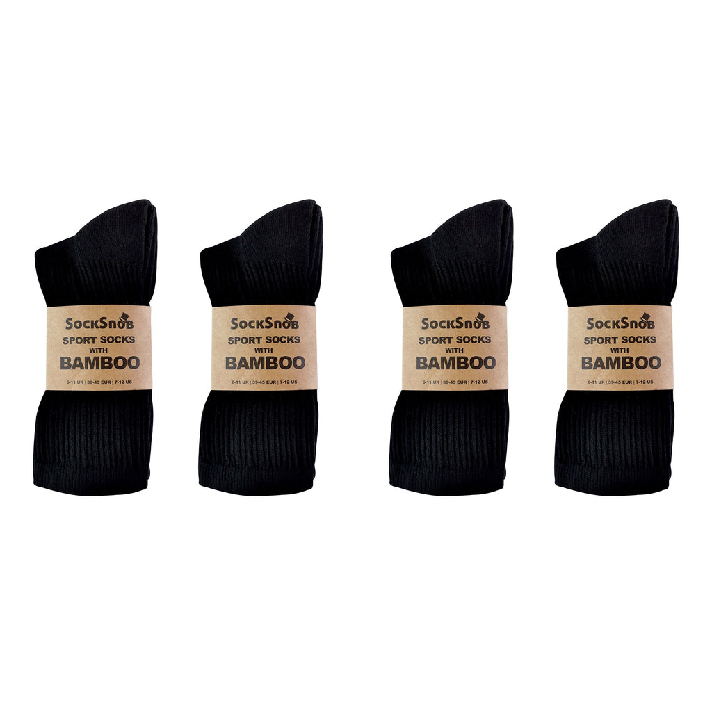 Sock Snob Mens Bamboo / Organic Cotton Running Sport Socks Multipack Options