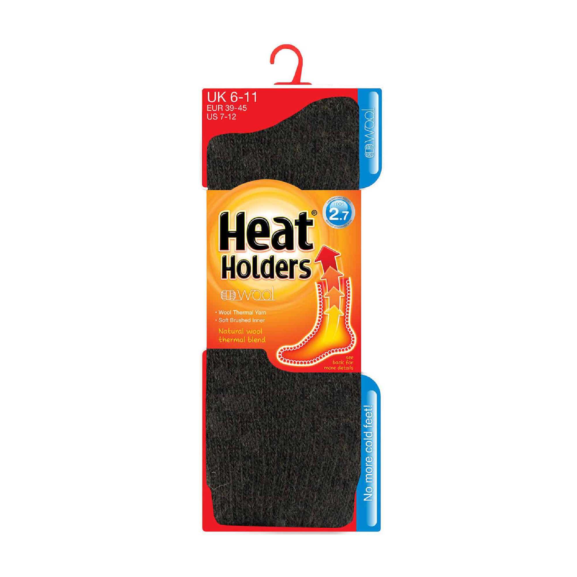 Heat Holders Mens Winter Warm 2.7 TOG Wool Rich Thermal Socks