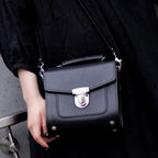 Zatchels Black Sugarcube Handmade Leather Handbag