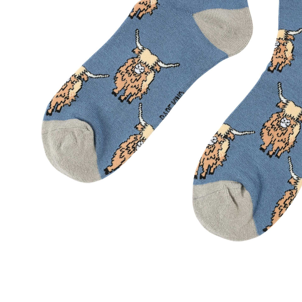 Bare Kind Save the Highland Cow Bamboo Socks