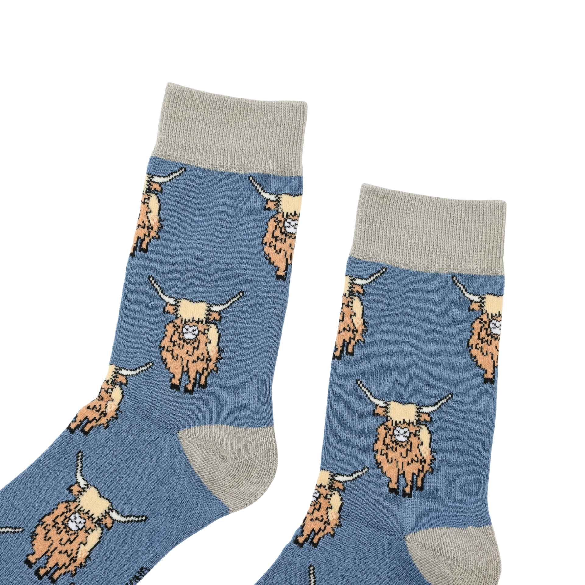 Bare Kind Save the Highland Cow Bamboo Socks