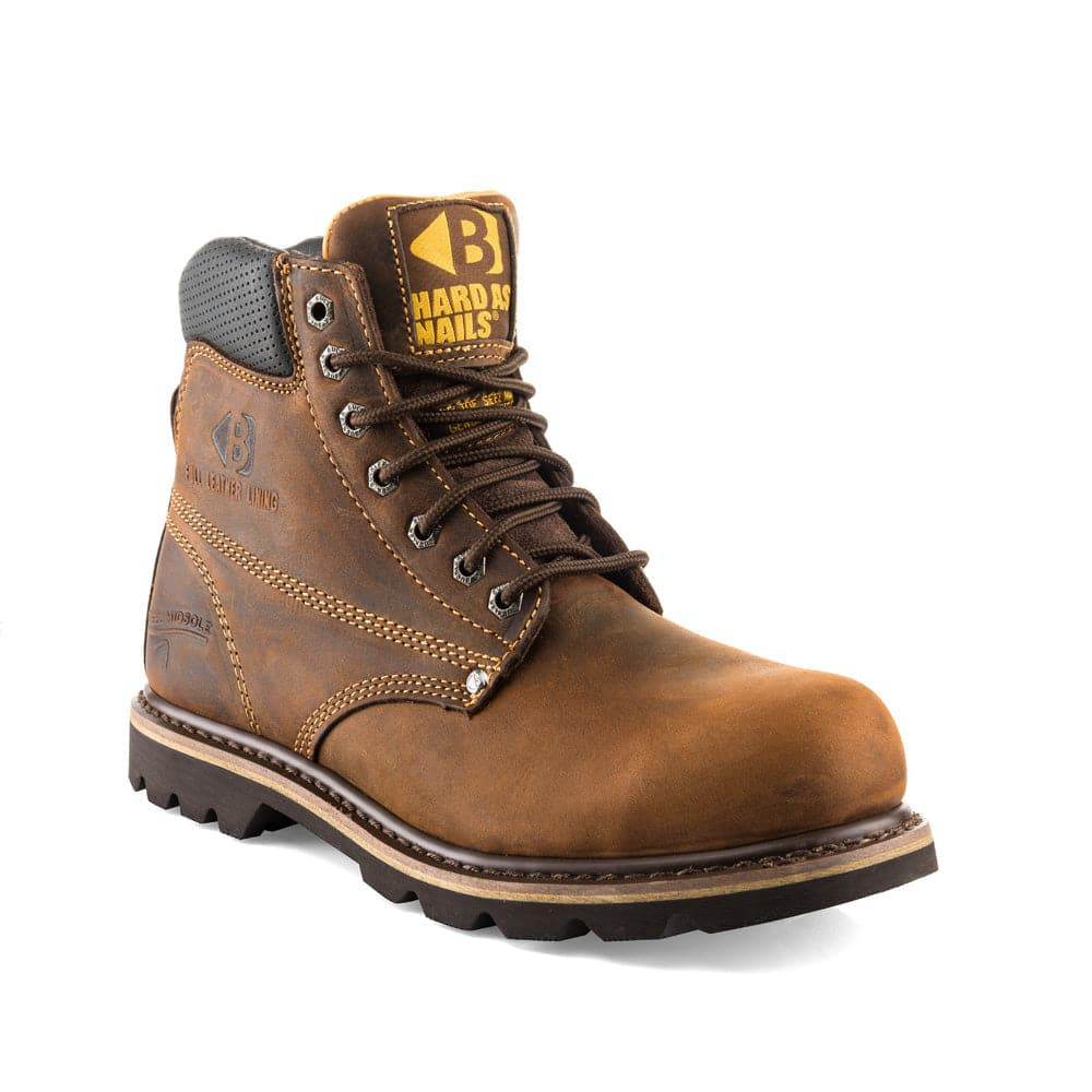 Buckler B425SM Leather Lined Goodyear Welted Safety Lace Work Safety Boots Crazy Horse