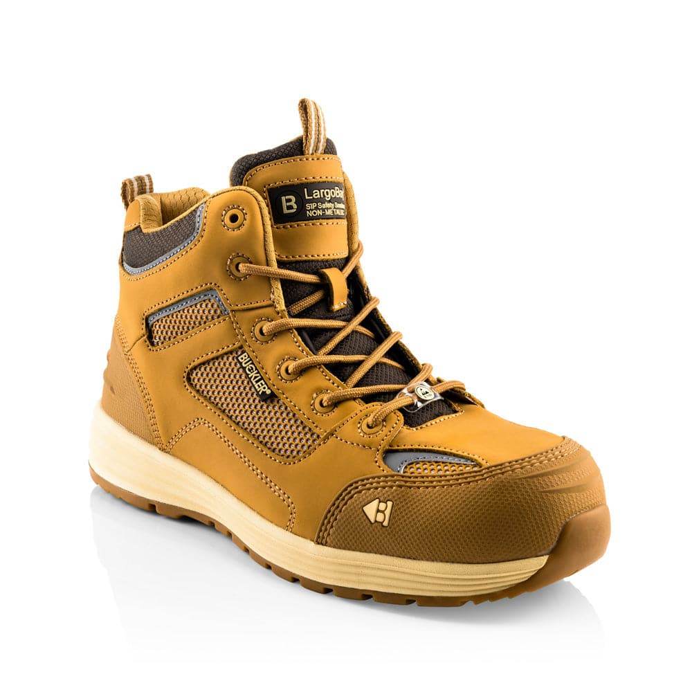 Buckler Baz Buckbootz Tradez S1 P HRO SRC Lightweight Safety Lace Boot Black / Honey