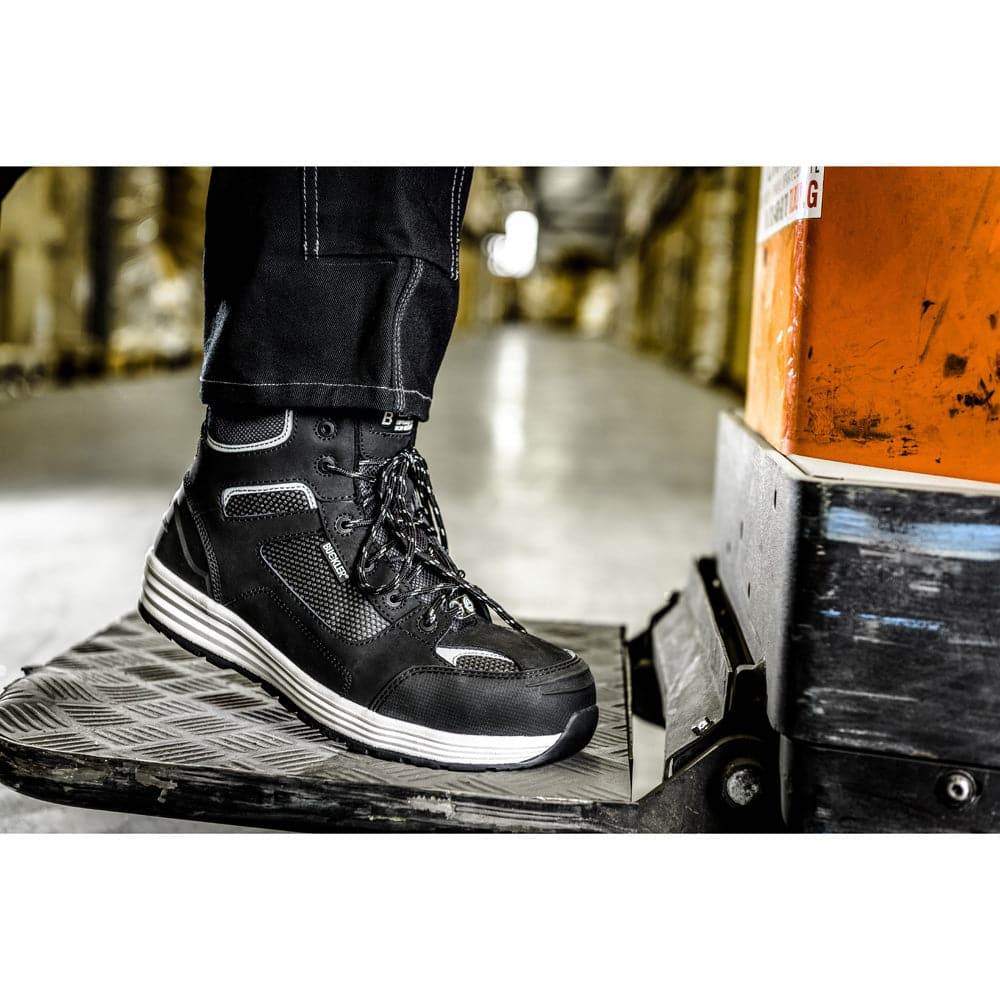 Buckler Baz Buckbootz Tradez S1 P HRO SRC Lightweight Safety Lace Boot Black / Honey