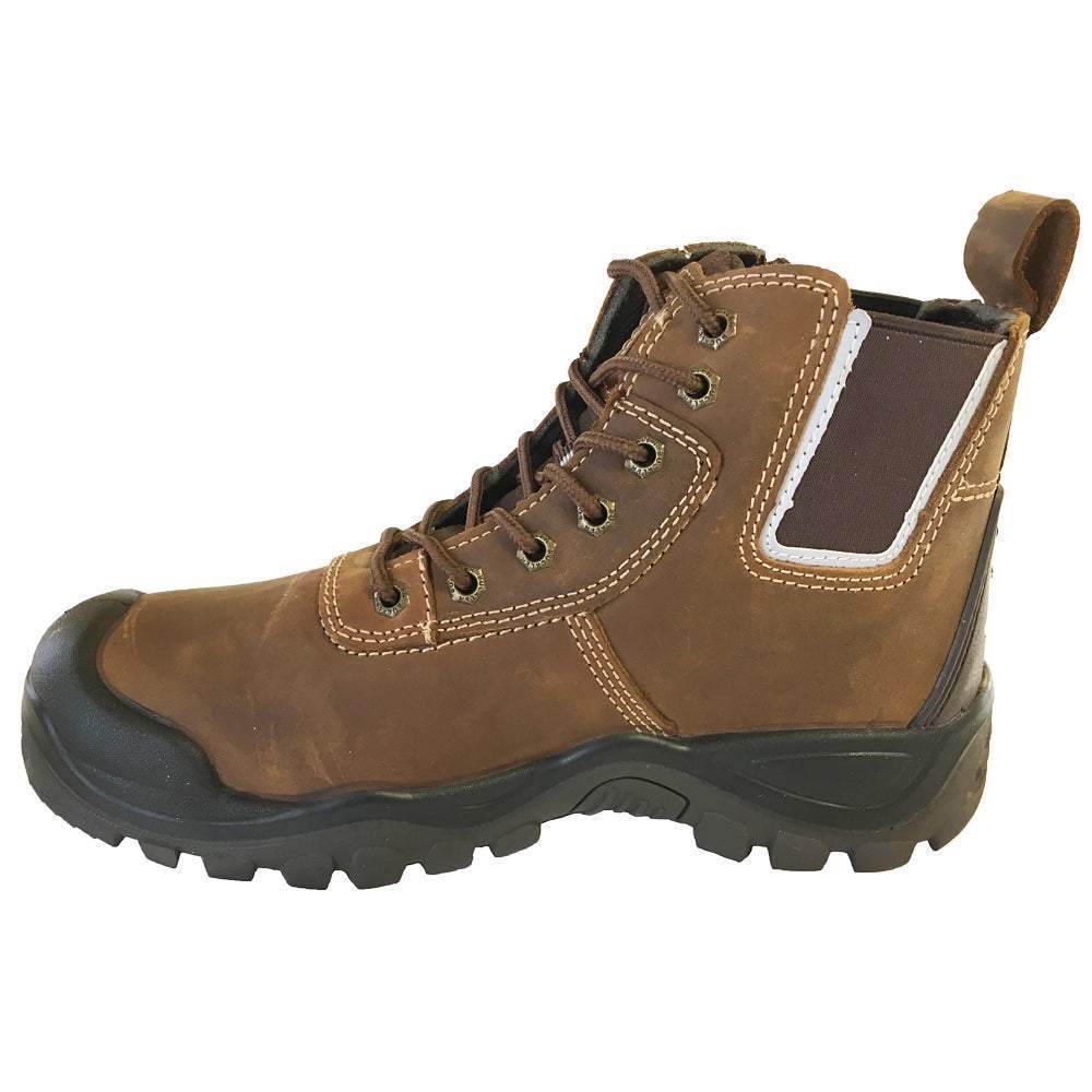 Buckler BHYB2 Anti-Scuff Safety Work Boots Brown Sizes 6-13 Mens Dealer Brown Or Honey Brown / Honey