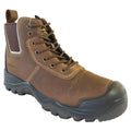 Buckler BHYB2 Anti-Scuff Safety Work Boots Brown Sizes 6-13 Mens Dealer Brown Or Honey Brown / Honey