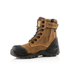 Buckler BSH008 S3 HRO SRC WRU Dark Brown High Leg Style Safety Lace Zip Safety Boots