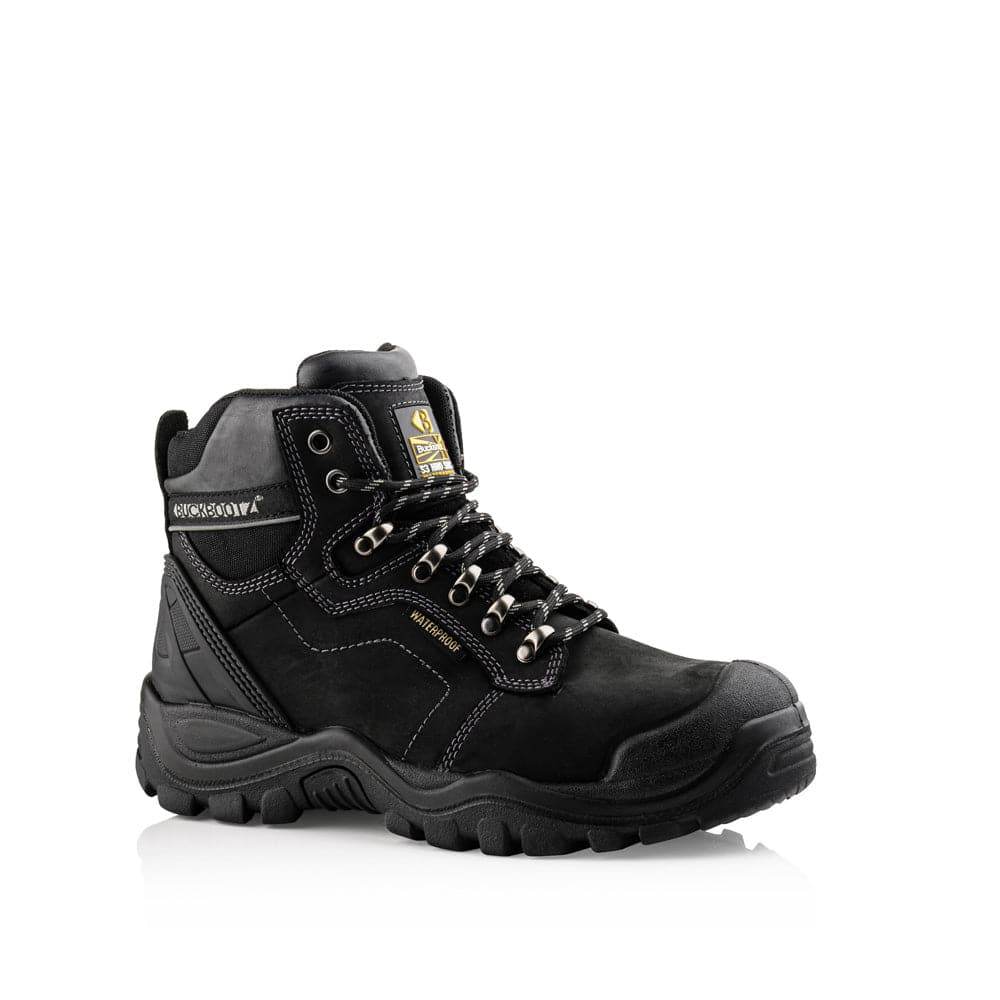 Buckler BSH009 S3 HRO SRC WRU Hiker Style Waterproof Safety Lace Boot Black / Brown