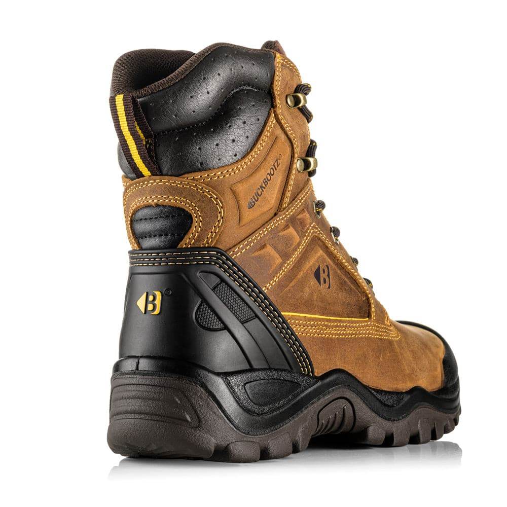 Buckler BSH011 S3 High-Leg Safety Lace Safety Boots With Driver Flex And Heel Support Crazy Horse