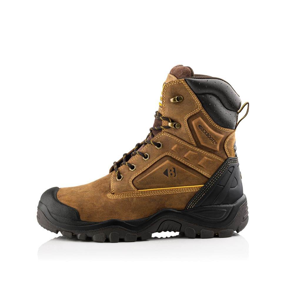 Buckler BSH011 S3 High-Leg Safety Lace Safety Boots With Driver Flex And Heel Support Crazy Horse