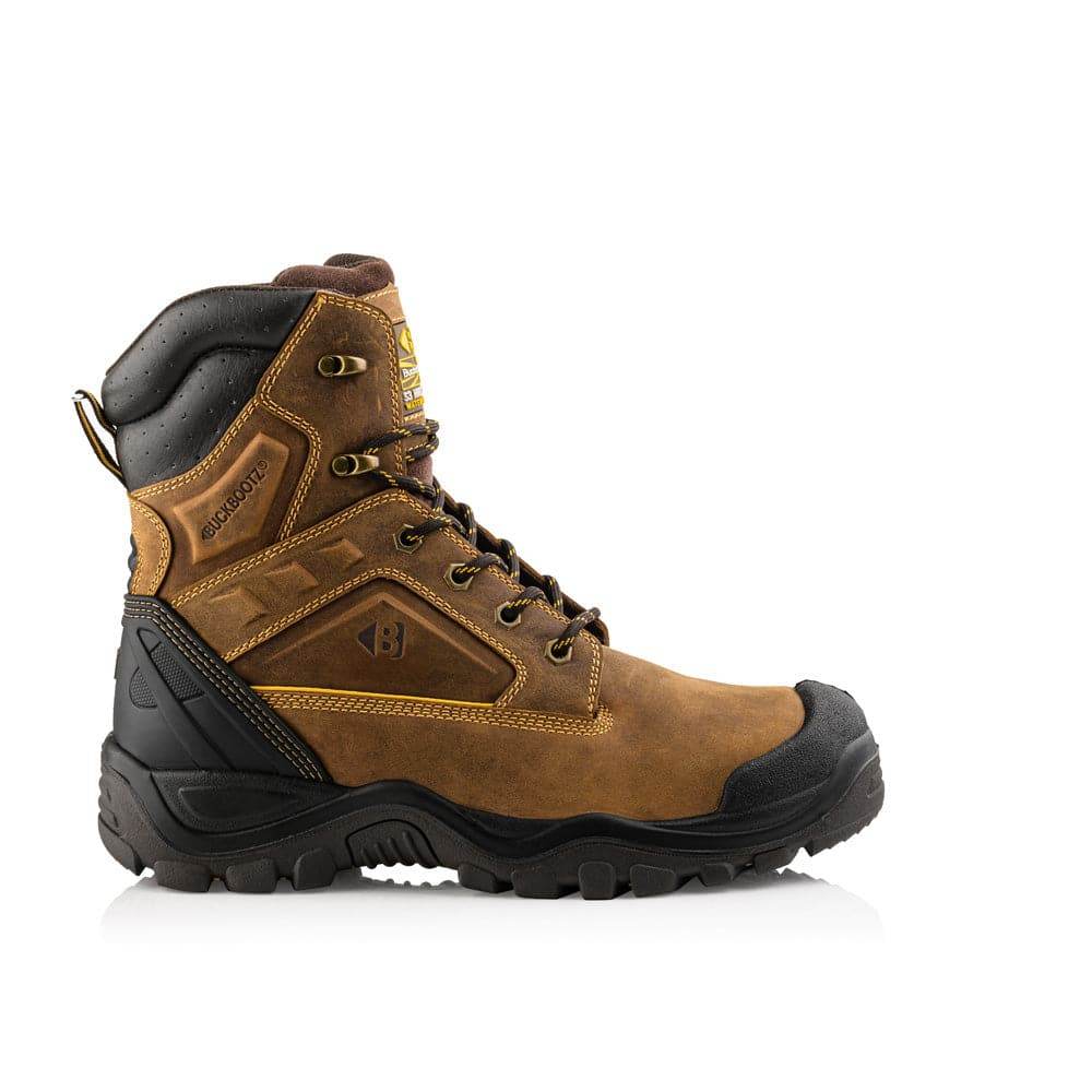 Buckler BSH011 S3 High-Leg Safety Lace Safety Boots With Driver Flex And Heel Support Crazy Horse