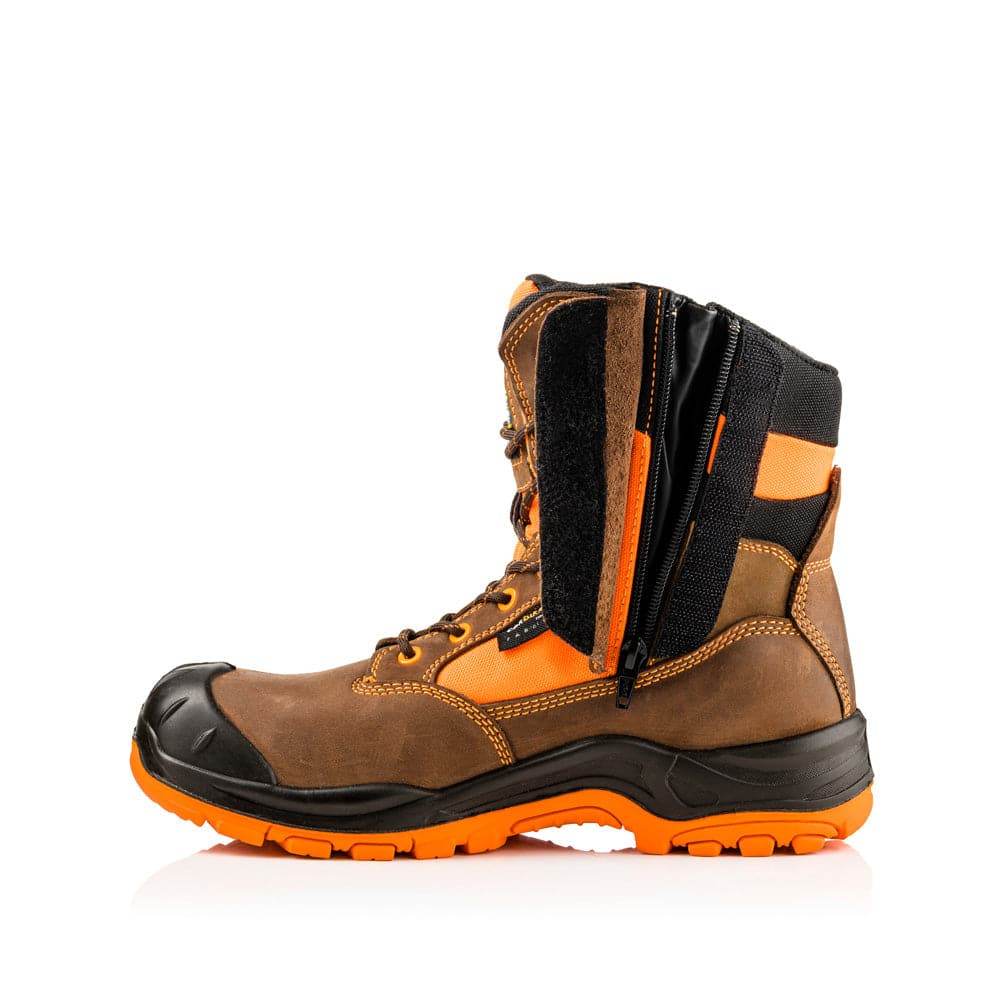 Buckler BVIZ1 S3 360 Degrees High Visibility Metal Free Waterproof Safety Lace/Zip Safety Boots