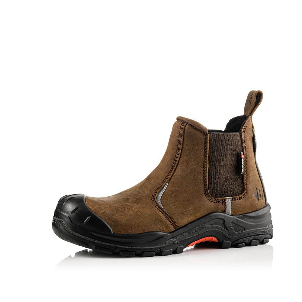 Buckler NKZ101 Nubuckz Safety Work Dealer Boots Black / Brown