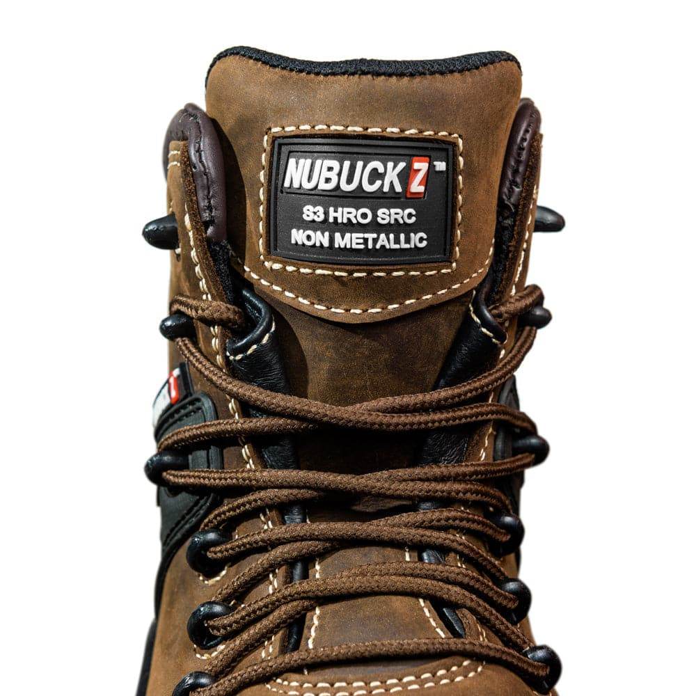 Buckler NKZ102BR S3 HRO SRC WRU Brown Safety Lace Boot Black / Brown