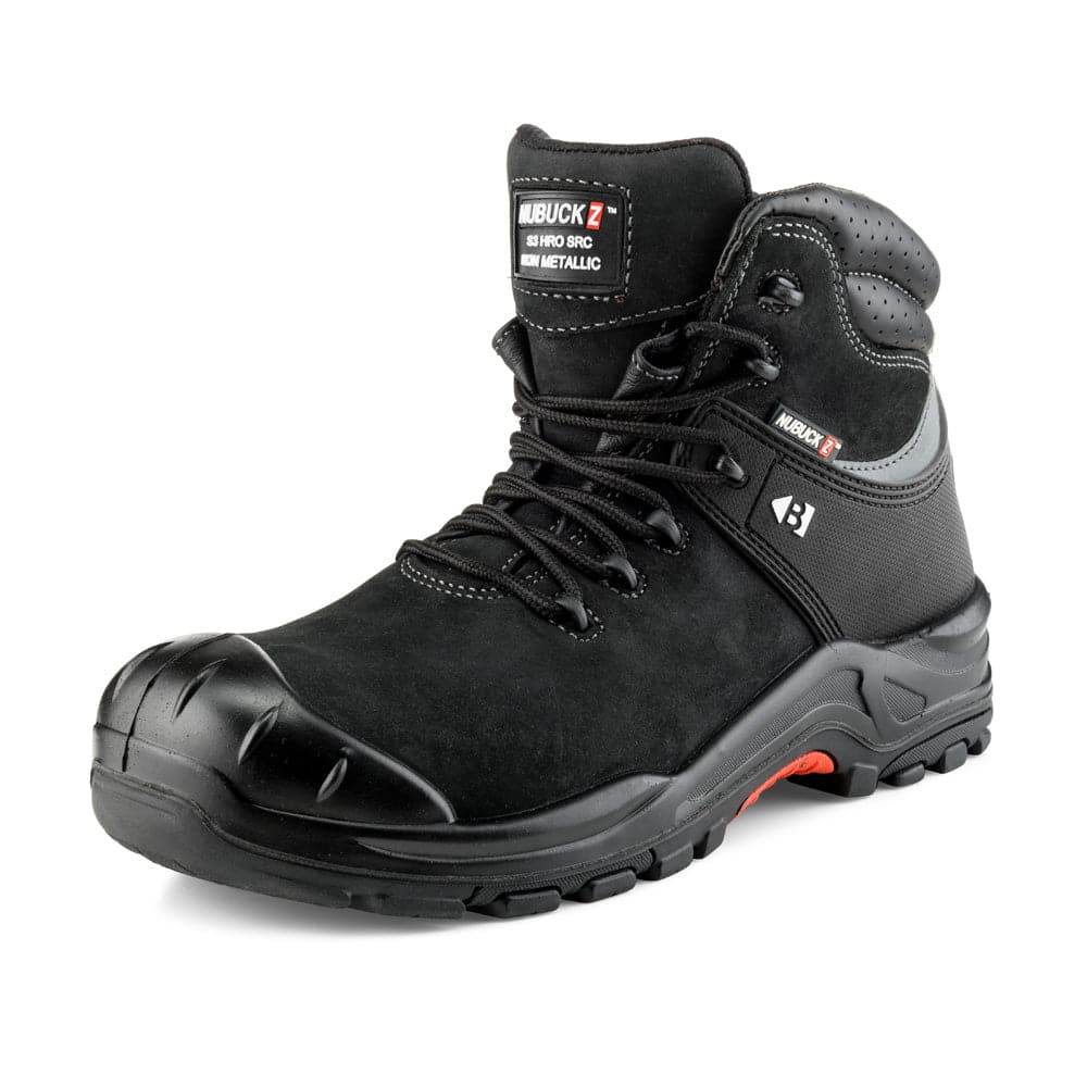 Buckler NKZ102BR S3 HRO SRC WRU Brown Safety Lace Boot Black / Brown