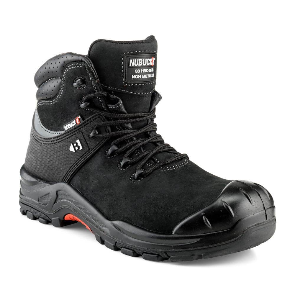Buckler NKZ102BR S3 HRO SRC WRU Brown Safety Lace Boot Black / Brown