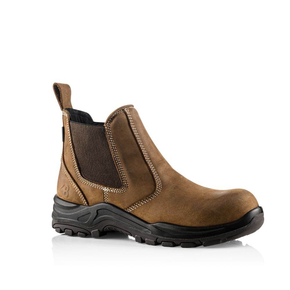 Buckler Nubuckz Dealerz S3 Brown Lightweight Waterproof Safety Dealer Boots