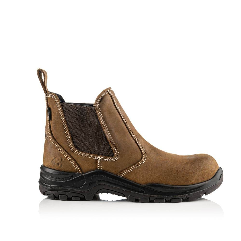 Buckler Nubuckz Dealerz S3 Brown Lightweight Waterproof Safety Dealer Boots