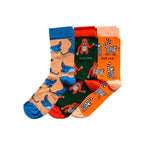 Bare Kind Orange Lover 3 Bamboo Sock Set