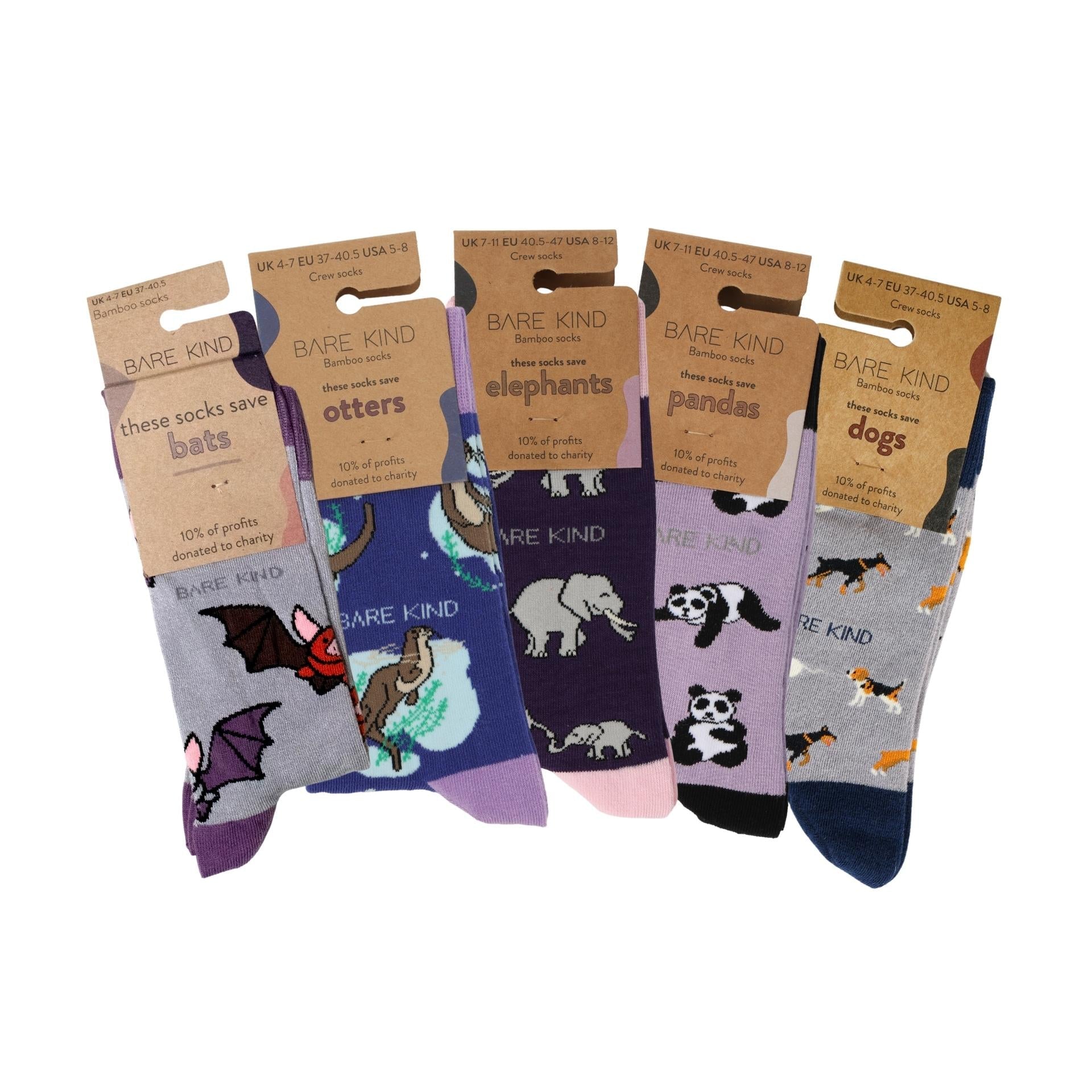 Bare Kind Purple Lover 5 Bamboo Sock Set