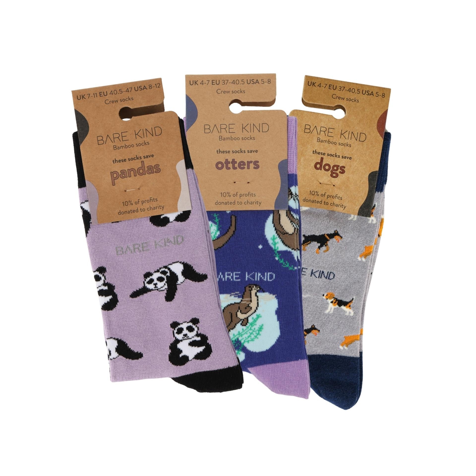 Bare Kind Purple Lover 3 Bamboo Sock Set