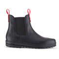 Busby Mens Winter Chelsea Boots Black Leather