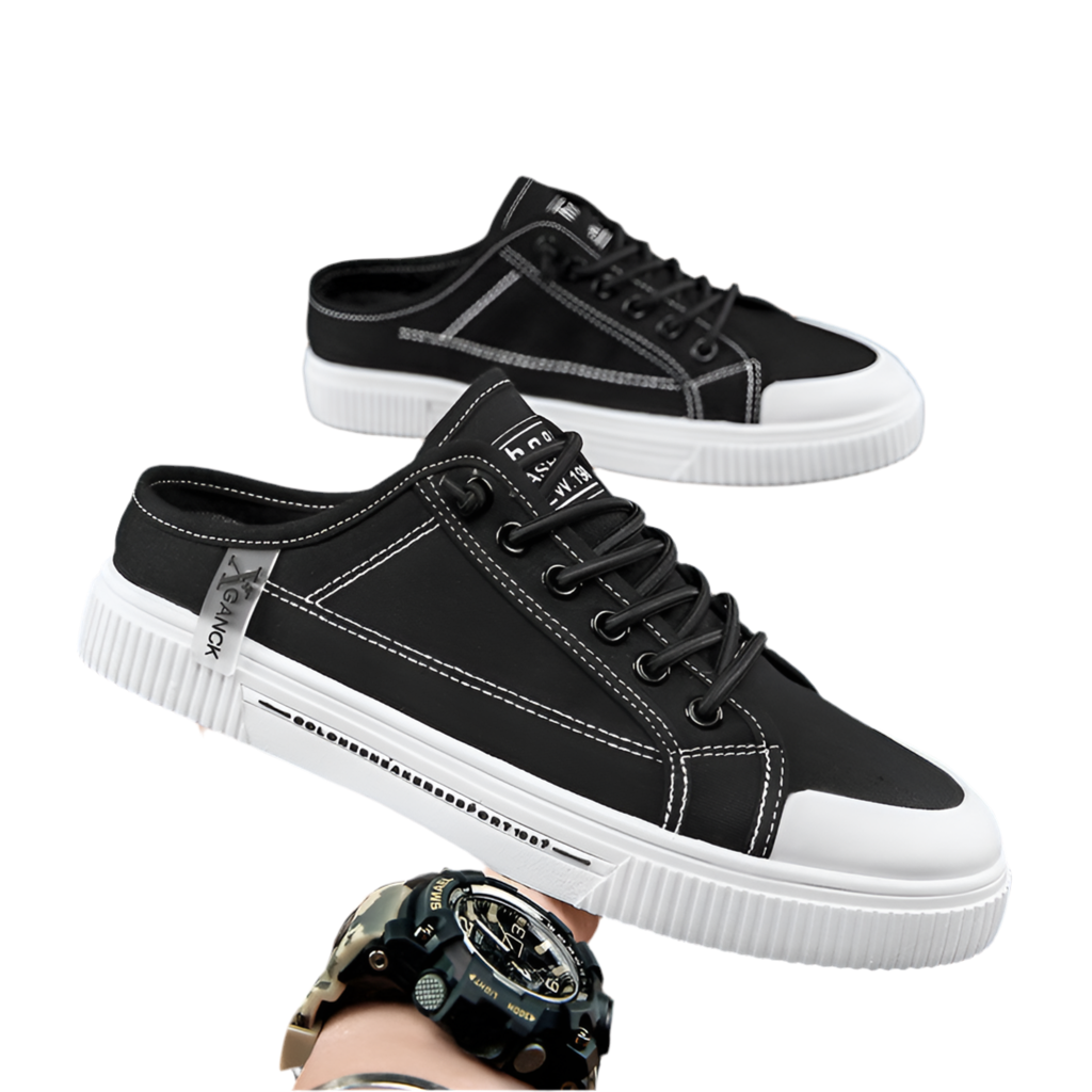Mens Breathable Mesh Non Slip Low Top Round Toe Trainers