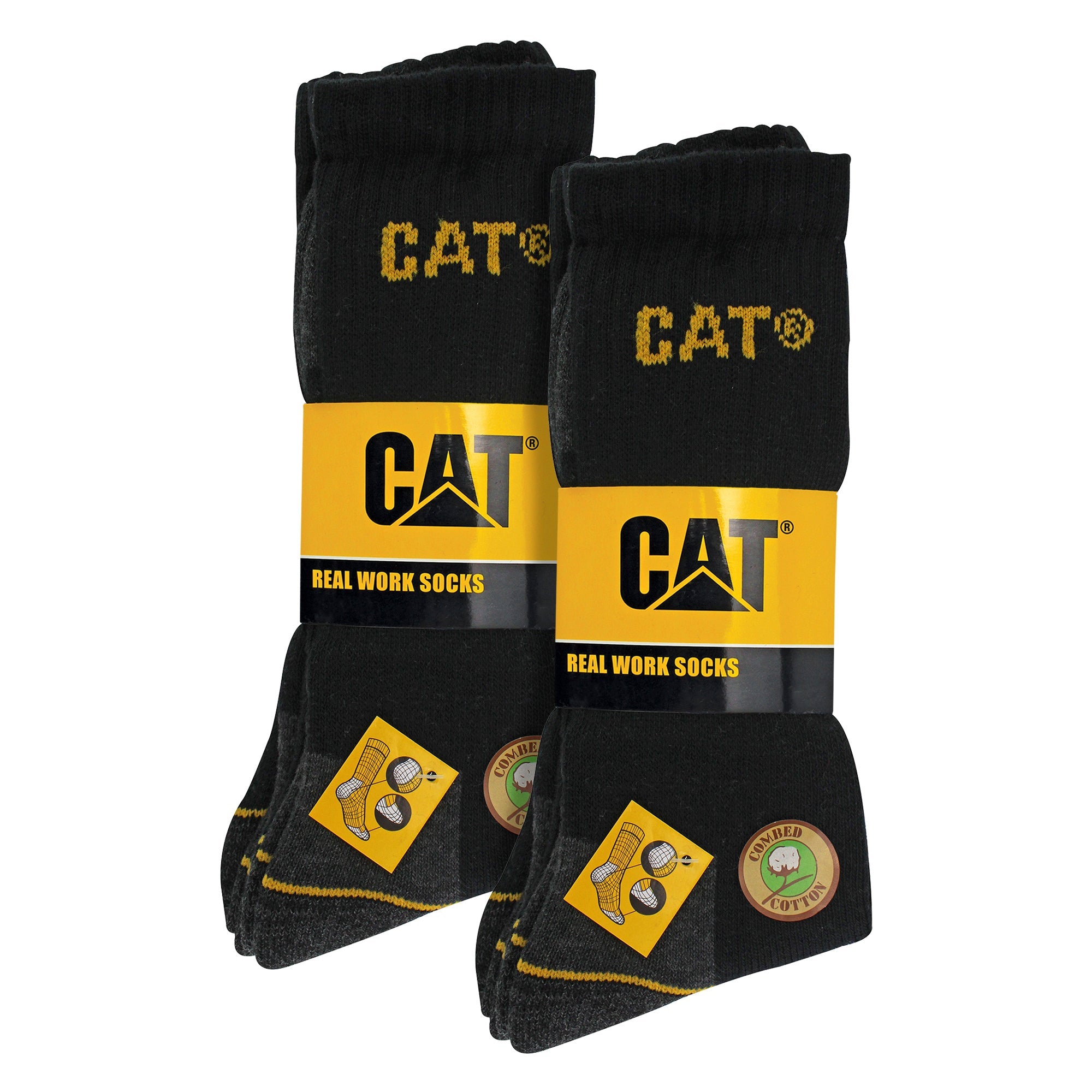 Sock Snob 6 Pack Unisex Heavy Duty Work Socks for Steel Toe Boots