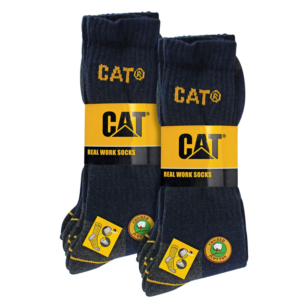 Sock Snob 6 Pack Unisex Heavy Duty Work Socks for Steel Toe Boots
