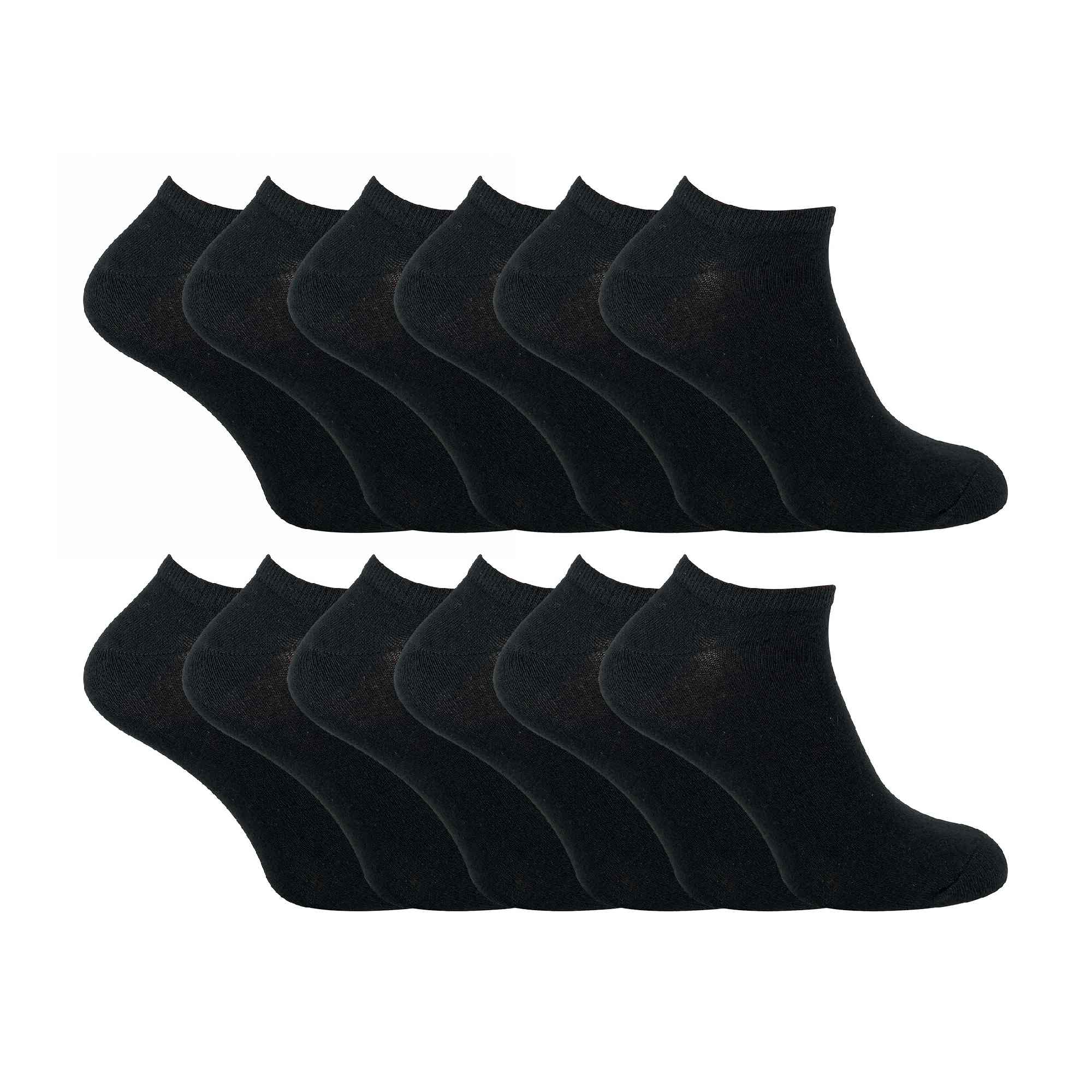 Sock Snob Kids Soft Cotton Breathable Trainer Socks (Multipack Options)