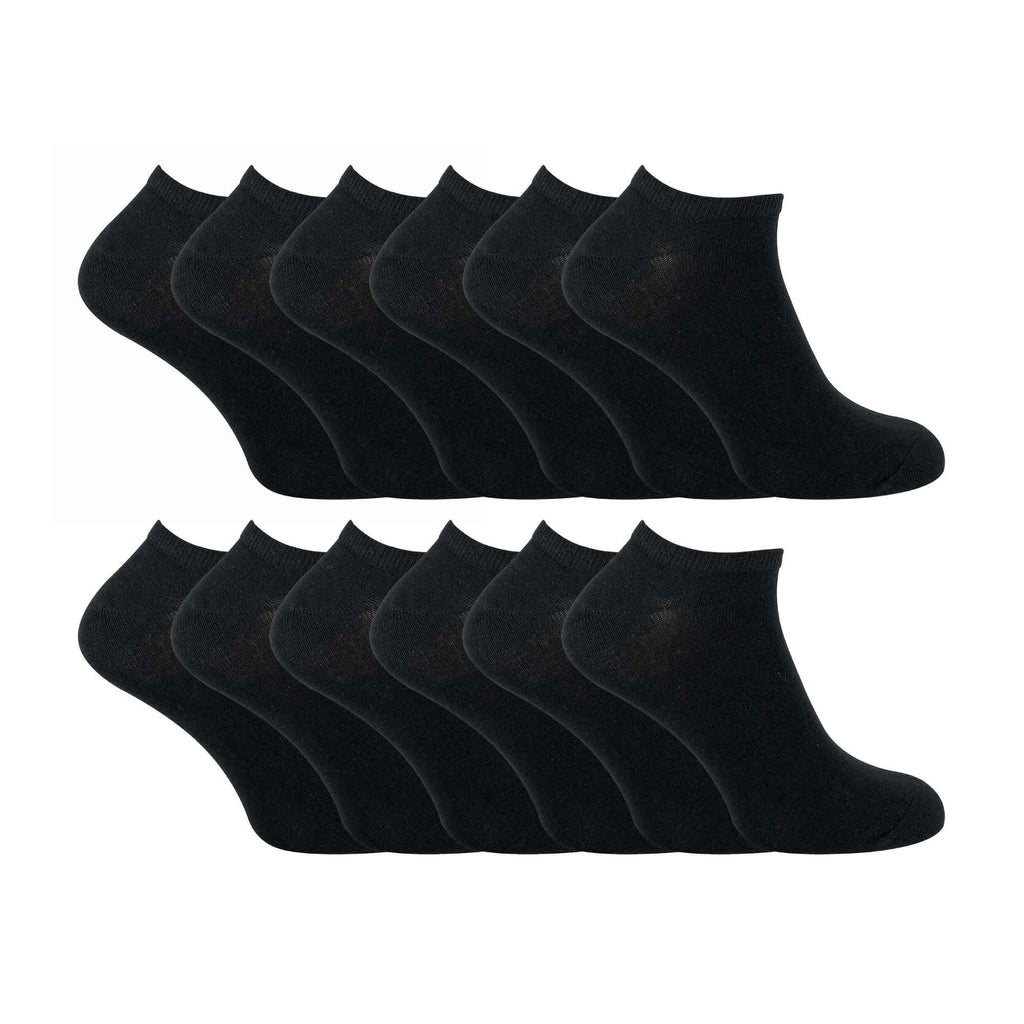 Sock Snob Mens Cotton Low Cut Trainer Socks (Multipack Options)