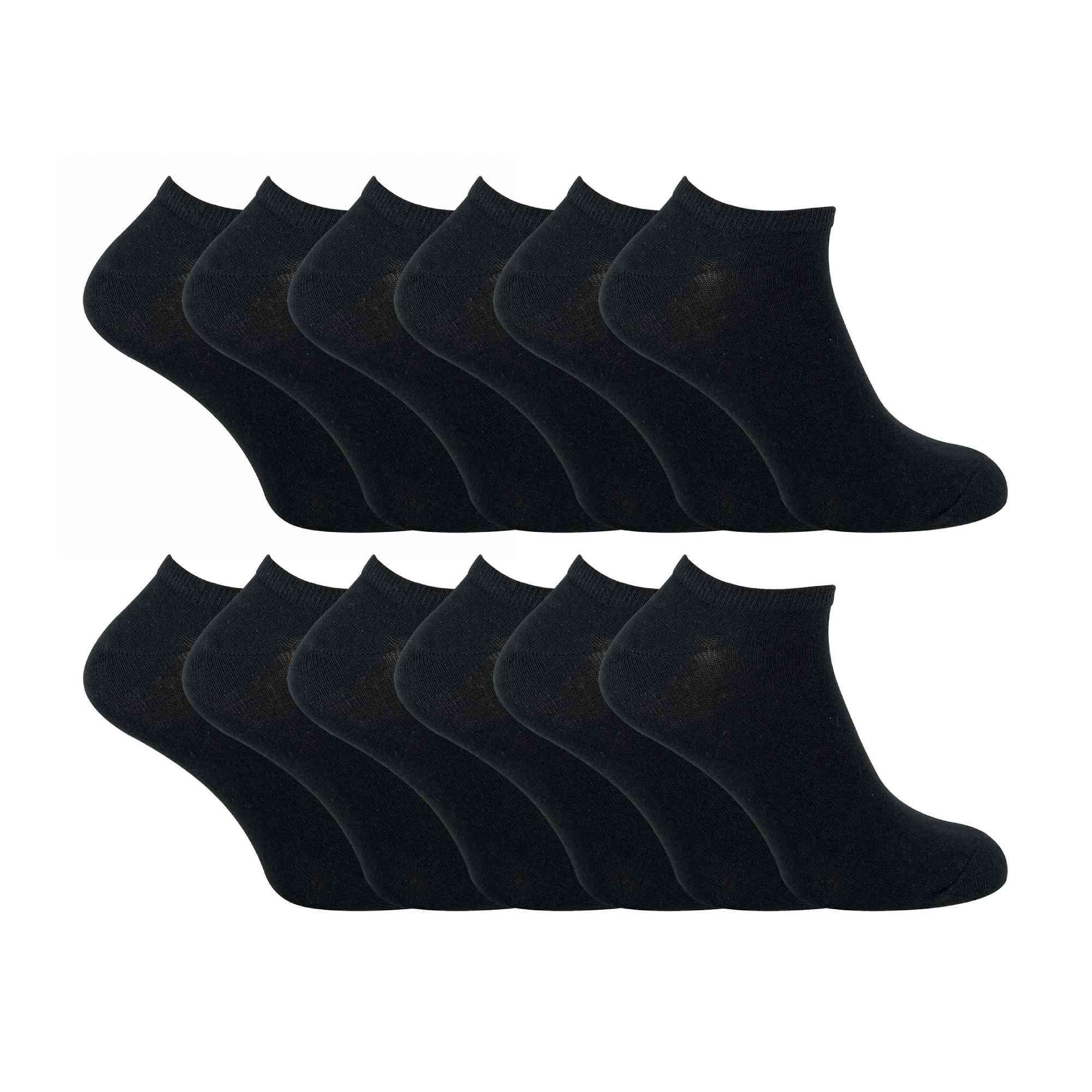 Sock Snob Mens Cotton Low Cut Trainer Socks (Multipack Options)