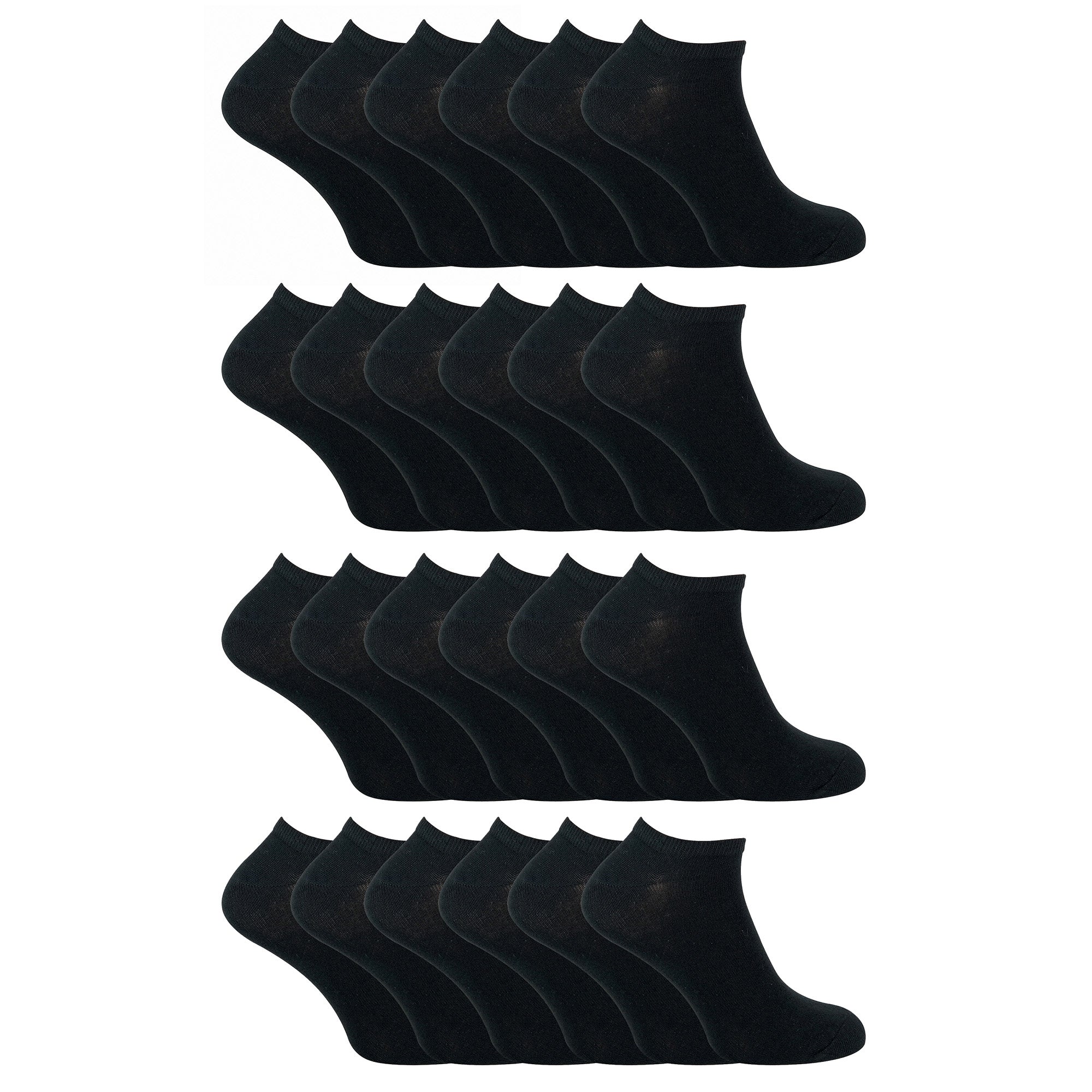 Sock Snob Mens Cotton Low Cut Trainer Socks (Multipack Options)