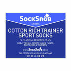 Sock Snob Mens Cotton Low Cut Trainer Socks (Multipack Options)