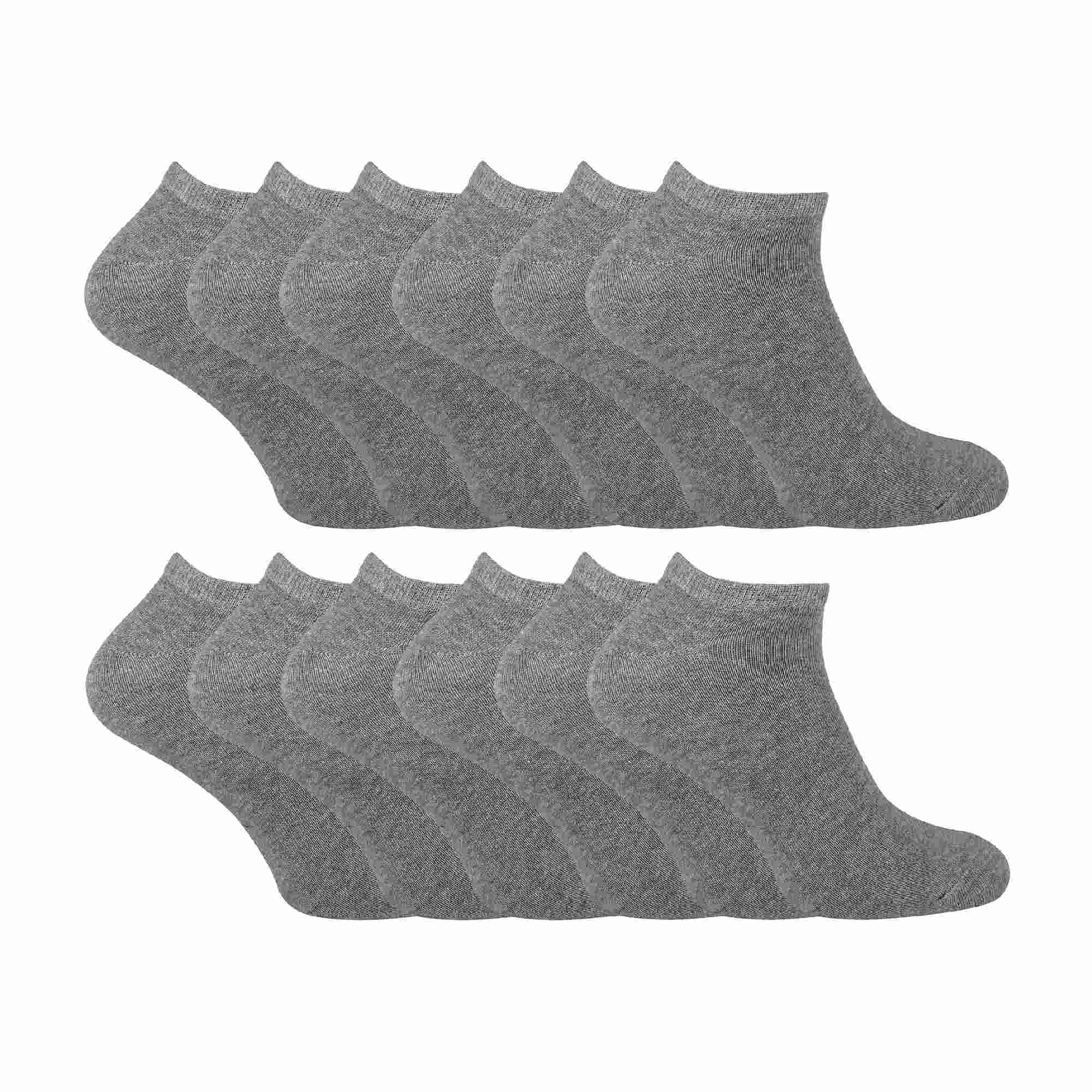 Sock Snob Kids Soft Cotton Breathable Trainer Socks (Multipack Options)